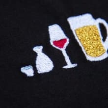 アルコールとわたし　刺繍Tシャツ　レディース フリー　Tcollector