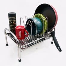 304不鏽鋼平台架　附可拆式盤架及水盤　廚房架　碗盤架　碗架