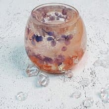 【秋意綿綿花燭杯】附茶燭四入 蠟燭材料包 可完成一個作品