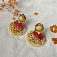 【玫泥手作】財神獅馬卡龍公仔招財擺件/過年禮物
