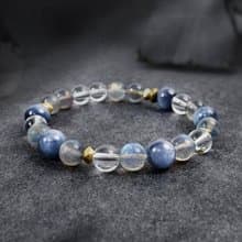 浩瀚無垠 | B11藍晶石拉長石白水晶水晶手鍊