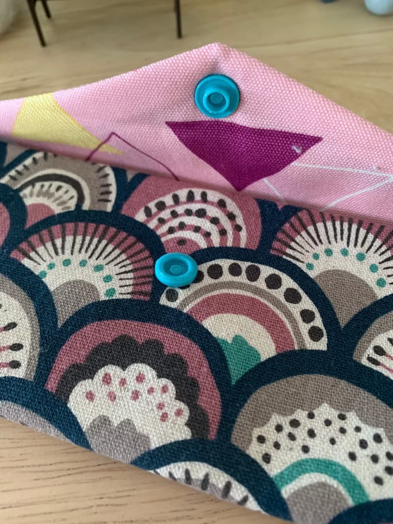 文青風環保純棉筷袋 孔雀開屏  質感原胚 海波彩虹 日本 潮物 收