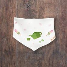 花見寶寶 抹茶  純棉三角巾 嬰兒 寶寶 禮物 滿月 彌月 禮物