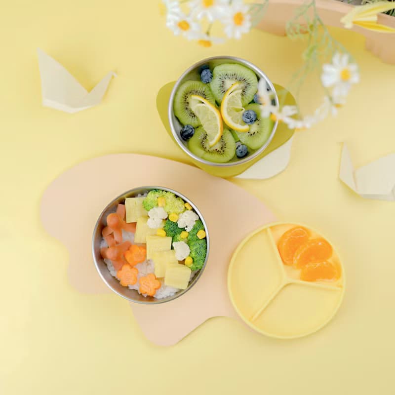 Picaboo 雙寶碗 | 學生餐碗 不銹鋼餐碗 防燙隔熱 極簡收納