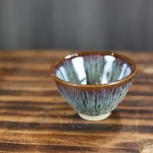 【母親節禮物】45ml 紫戀 天目釉 中式小茶杯 鶯歌名家葉敏祥作
