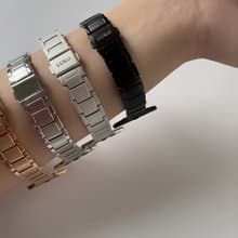 Apple Watch   |  設計感方格不鏽鋼細錶帶