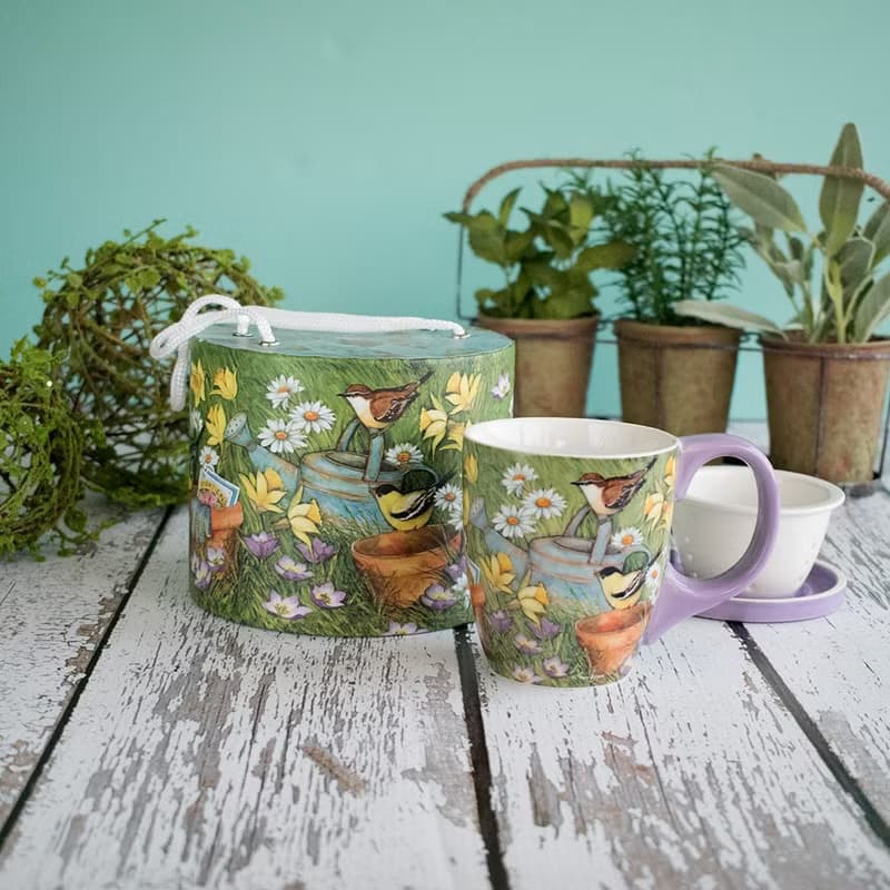 美國Lang-花園-插畫家茶具組