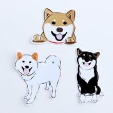 小飯糰  柴柴大型防水貼紙 No.5 柴犬 行李箱貼紙