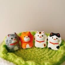 擴香石 | 緣起物系列 | 手繪 迷你招財貓