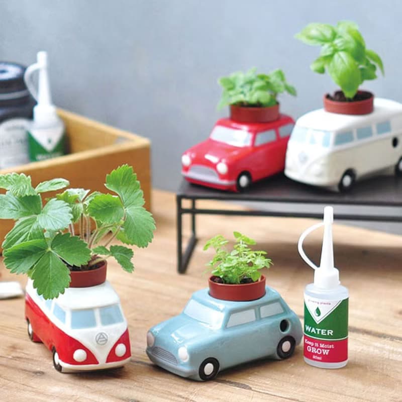 Auto Plants Car 復古車水耕植栽盆器組