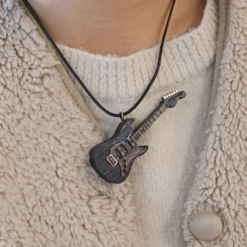黑色電吉他 Fender 仿真電吉他吊飾 鑰匙圈 禮物