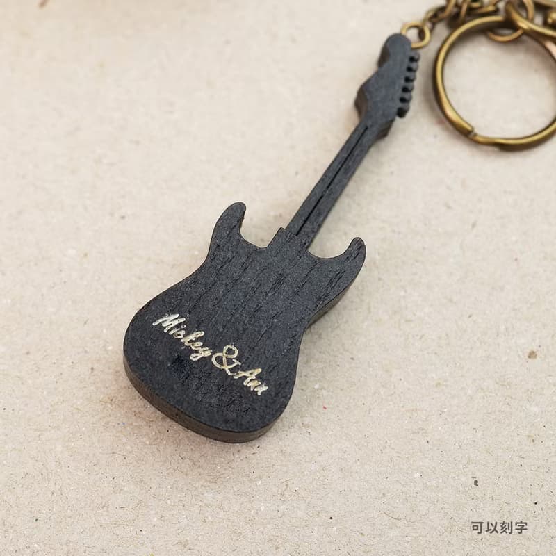 黑色電吉他 Fender 仿真電吉他吊飾 鑰匙圈 禮物