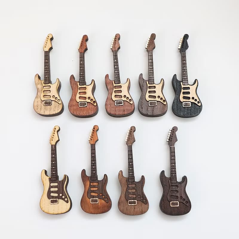 黑色電吉他 Fender 仿真電吉他吊飾 鑰匙圈 禮物