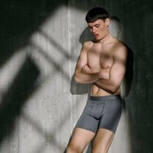 北歐極簡 - 2入組 - ACTIVE Boxer Brief 速乾除臭四角內褲 灰