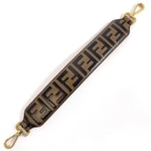 【日本直送 中古美品】フェンディ FENDI ショルダーストラップ ショートストラップ ミニ ストラップユー ズッカ FF柄 レザー
