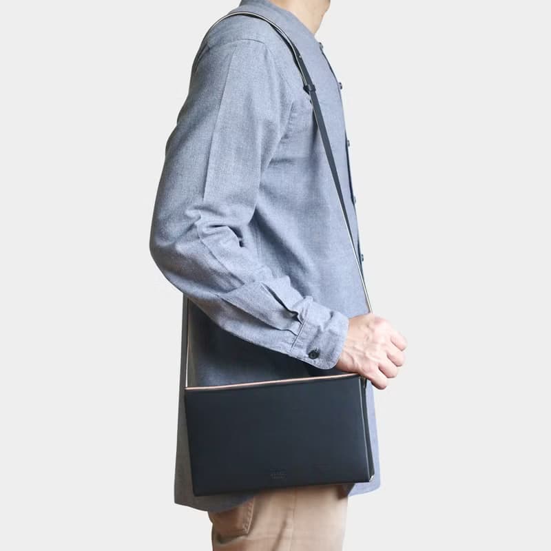 box shoulder bag (m) : black