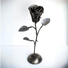 One-Of-A-Kind Gift, Rose Scrap metal sculpture, Wow gift for Dad