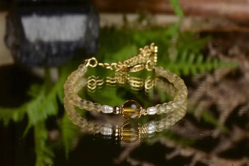 【神山晶礦】天然無優化金珀明珀珍珠手鍊/金珀/珍珠/明珀