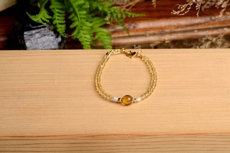 【神山晶礦】天然無優化金珀明珀珍珠手鍊/金珀/珍珠/明珀