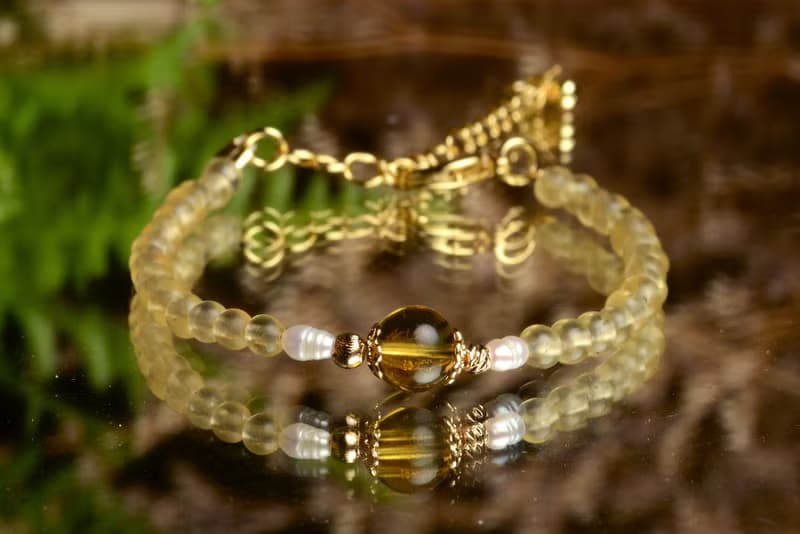【神山晶礦】天然無優化金珀明珀珍珠手鍊/金珀/珍珠/明珀