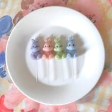 兔子蛋糕蠟燭 2支