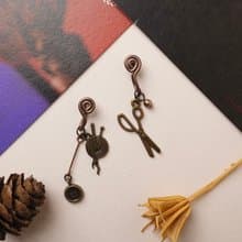 裁縫師 不對稱無痛耳夾