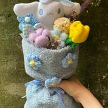 漫森態 乾燥花束 畢業花束 布偶花束