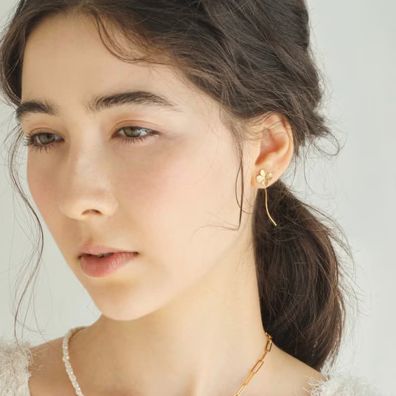 Clover wavy earrings