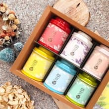 H1【公益禮盒】無藏 工藝花茶_開花茶綜合6入小罐精緻禮盒
