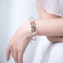 白水晶和田玉手鍊