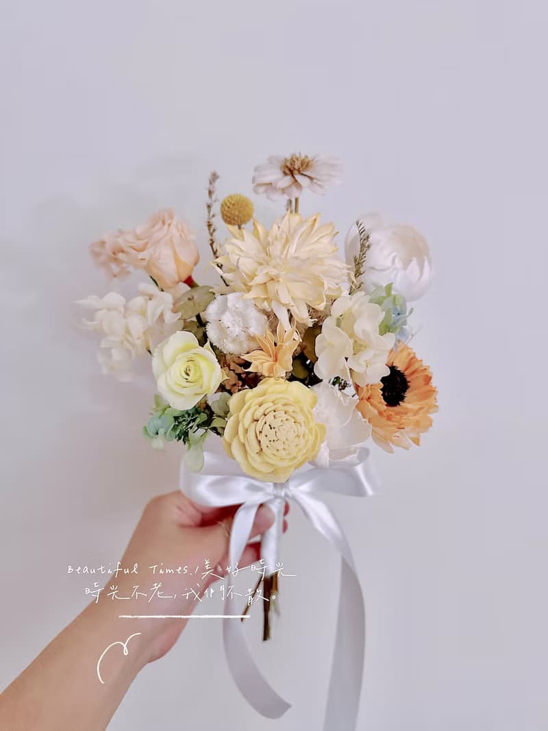 美好時光|永生花、乾燥花系列-戀戀登記花束、求婚花束、捧花
