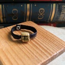 戒指 日本白瓷 自然釉色 無限看不膩色調 真皮革 自然系列