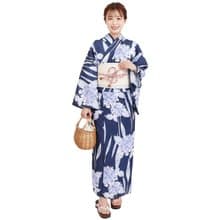 日本 和服 聚酯纖維 梭織 女性 浴衣 腰帶 2件組 F Size X41-02C