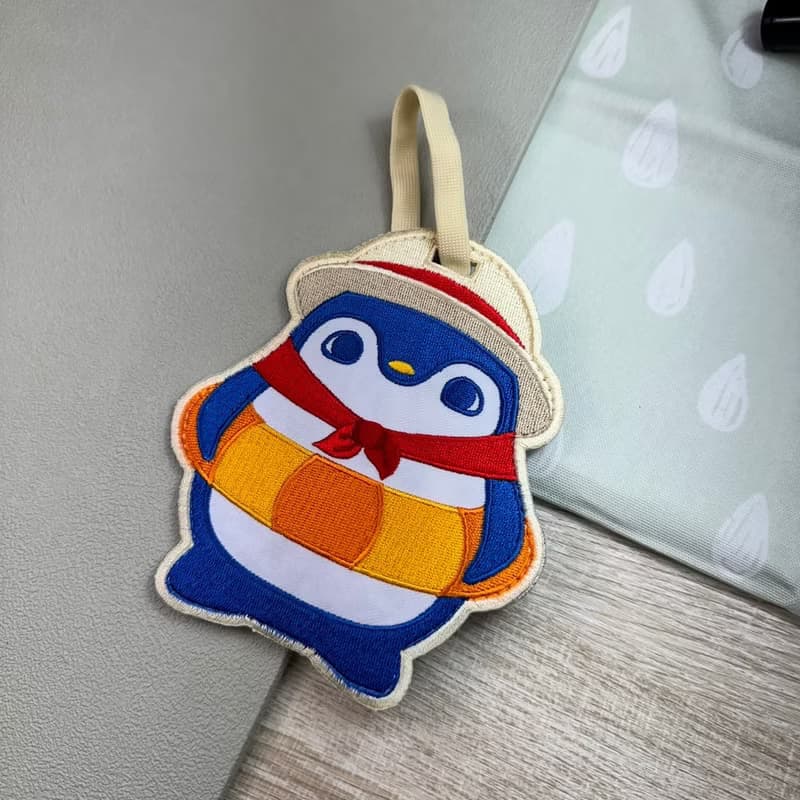 【刺繡行李吊牌】度假企鵝 | 行李箱 | 旅遊 | 證件套 | 悠遊卡套