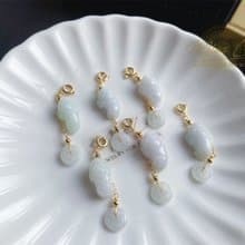 天然緬甸玉翡翠 三腳金蟾 招財 隨意扣 可搭手鍊項鍊 禮物