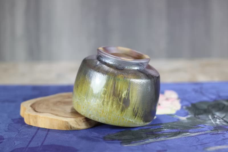 【送禮好物】天然落灰 柴燒茶碗 名家葉敏祥手作 150ml