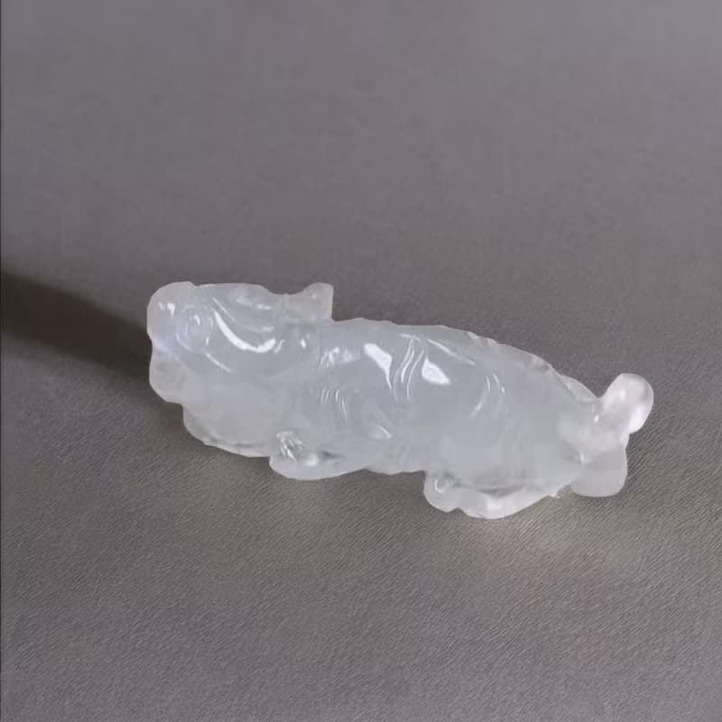 冰種翡翠老虎 | 天然緬甸玉A貨翡翠 | 送禮