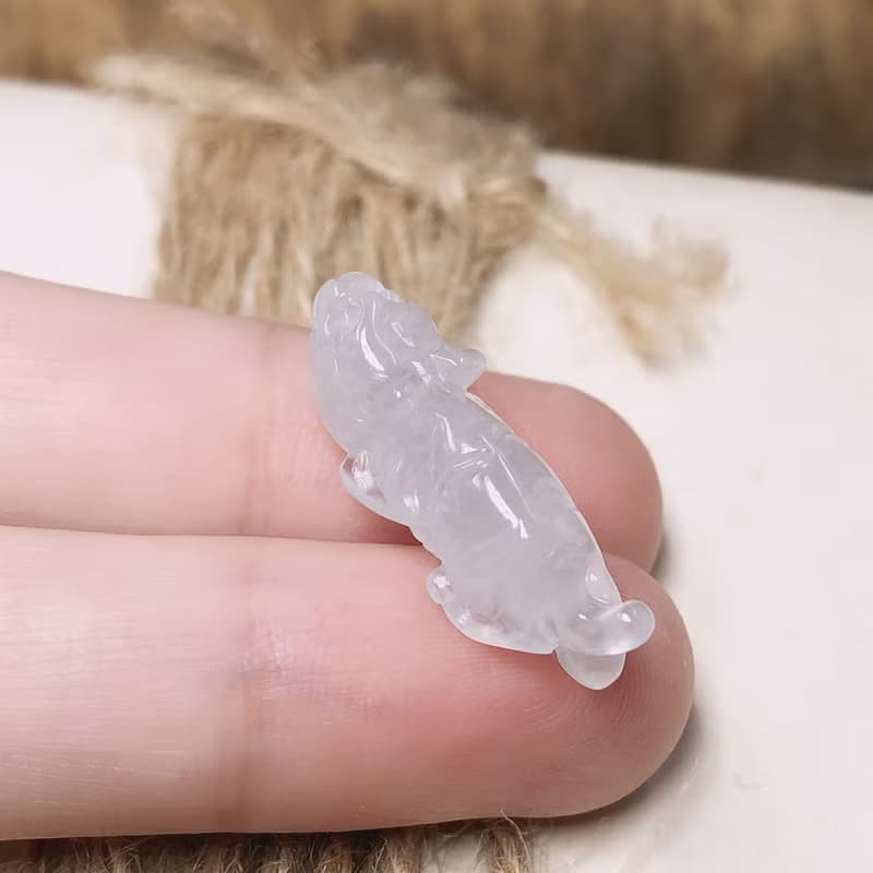 冰種翡翠老虎 | 天然緬甸玉A貨翡翠 | 送禮