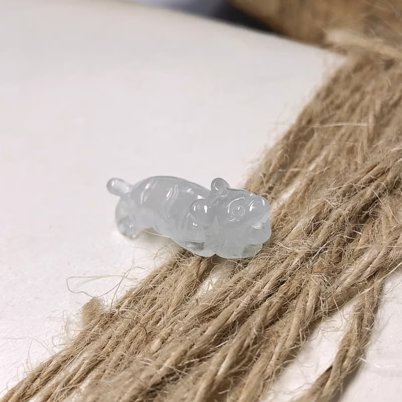 冰種翡翠老虎 | 天然緬甸玉A貨翡翠 | 送禮