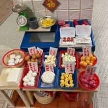 袖珍港式街市魚蛋豆腐檔小場景