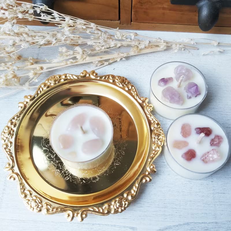 情人節 晶石茶蠟9入禮盒 (多種香味) 香氛大豆蠟 天然精油 送禮