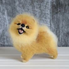 Pomeranian spitz collectible dog toy
