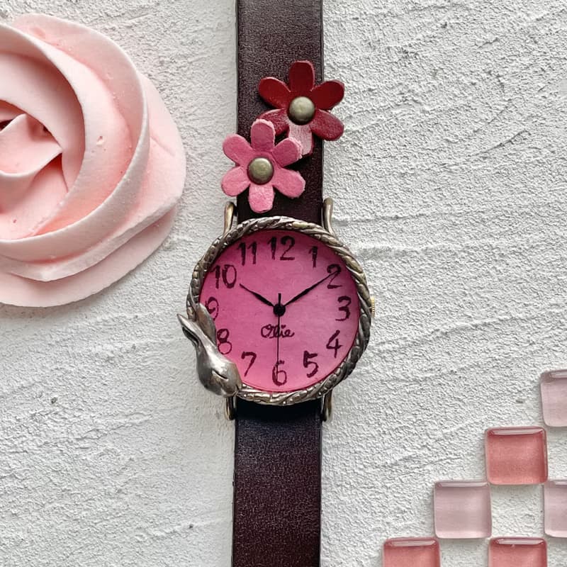 做夢的兔子 手錶  M 櫻桃色