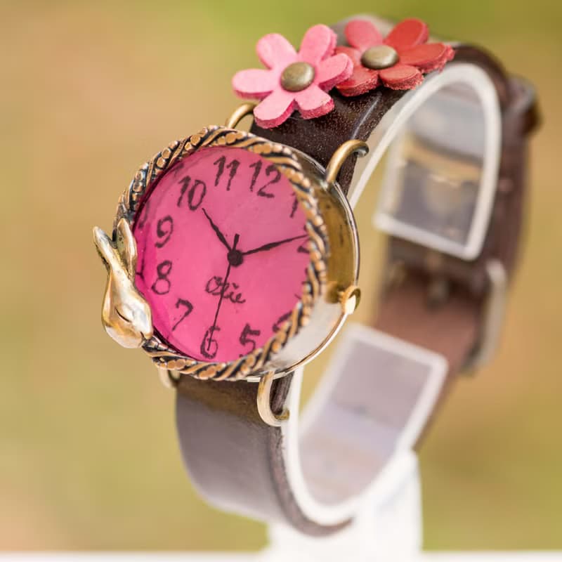 做夢的兔子 手錶  M 櫻桃色