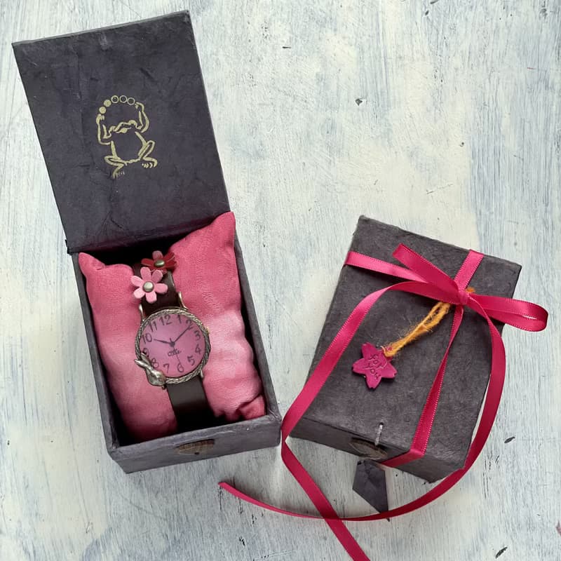 做夢的兔子 手錶  M 櫻桃色