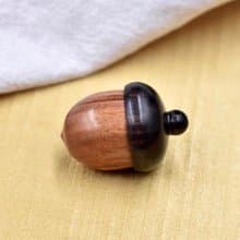 辟邪保平安 I檀木松果迷你盒子 I吊墜 31*22mm I情人節 I生日禮物
