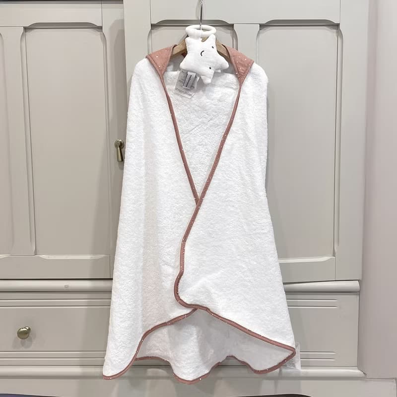 【Bimbidreams】竹纖維連帽浴巾+星星固齒器禮盒 75x75cm /新生兒