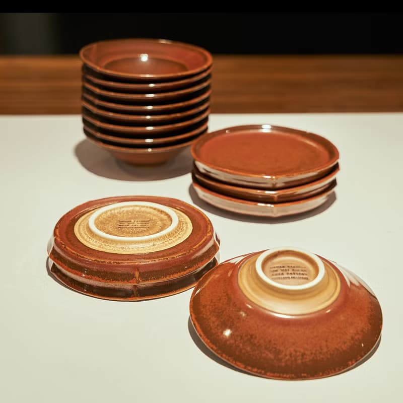 小餐盤-磚紅