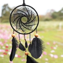 星際軌道丨手工編織 捕夢網 Dreamcatcher-神秘黑