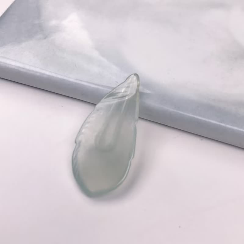 冰種翡翠羽毛 | 天然緬甸A貨翡翠 | 送禮